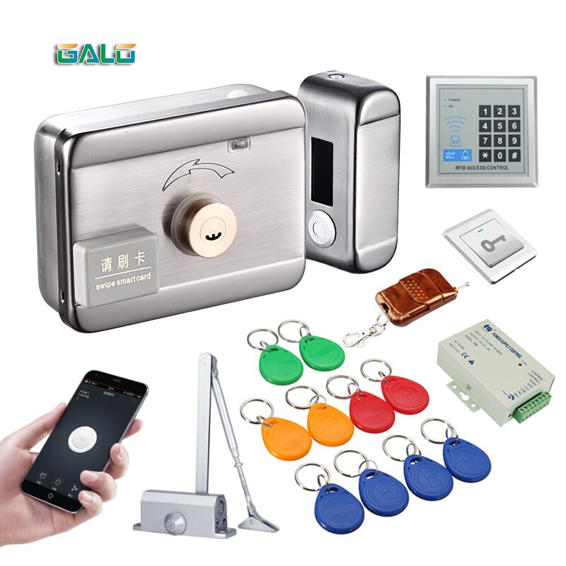 Automatic Door Closers Security System Keypad RFD Door Access Control System wifi Access Control RFID Reader Electronic Lock Kit