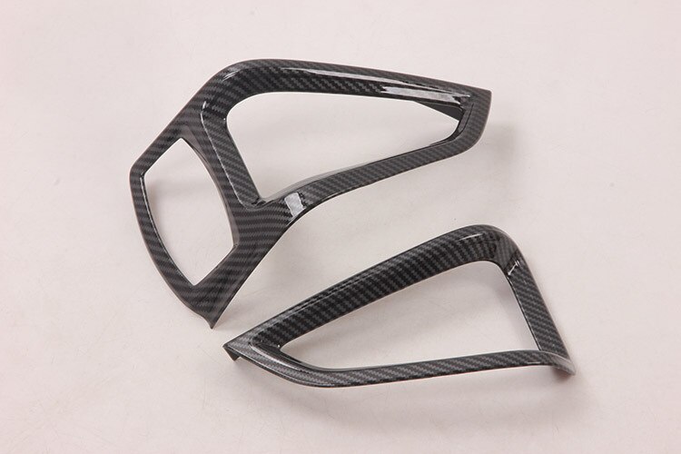 Toepasselijk Voor Ford Quanshun/Transit-Abs Black Carbon Fiber Grain Front Vent Trim