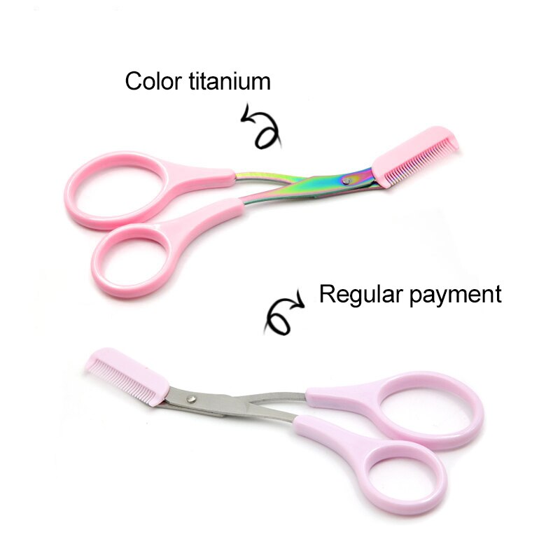 Rasoir en acier inoxydable avec peigne amovible, outils de maquillage, ciseaux tondeuse à sourcils, épilateur, cosmétiques