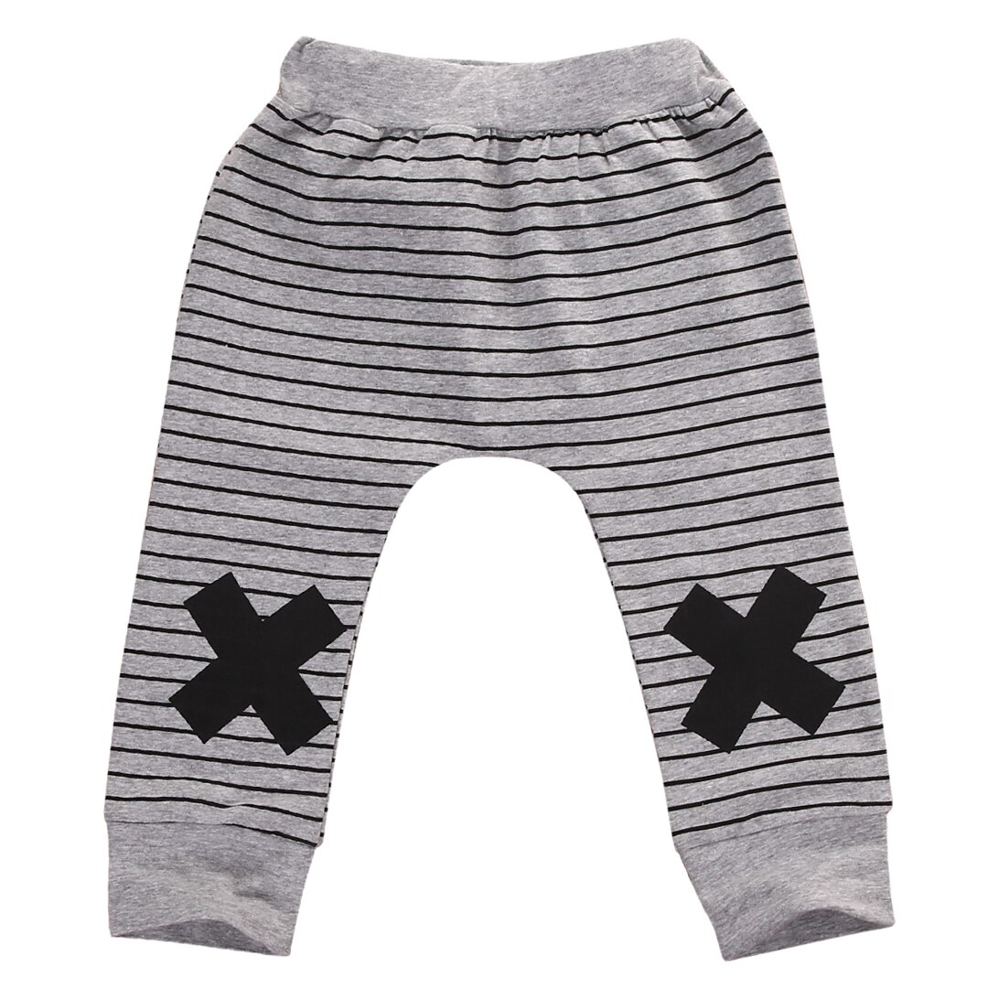 Baby Boy Harem Pants Kids Casual Striped Cartoon Bebe Fall Winter Trousers Toddler Elastic Bottoms Loose Leggings 0-2Y: 18M