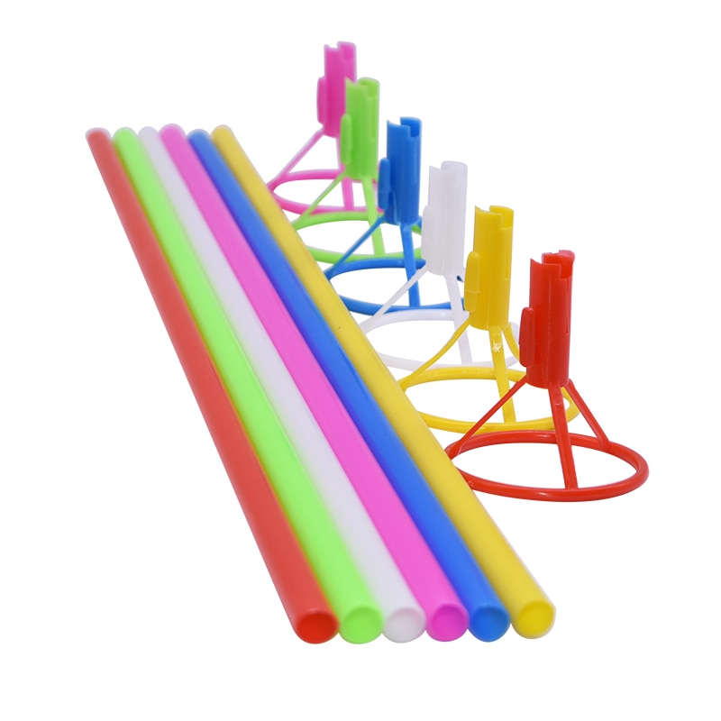 10Pcs Folie Latex Ballonnen Houder Sticks Met Cup Birthday Party Wedding Opblaasbare Ballen Decoratie Accessoires