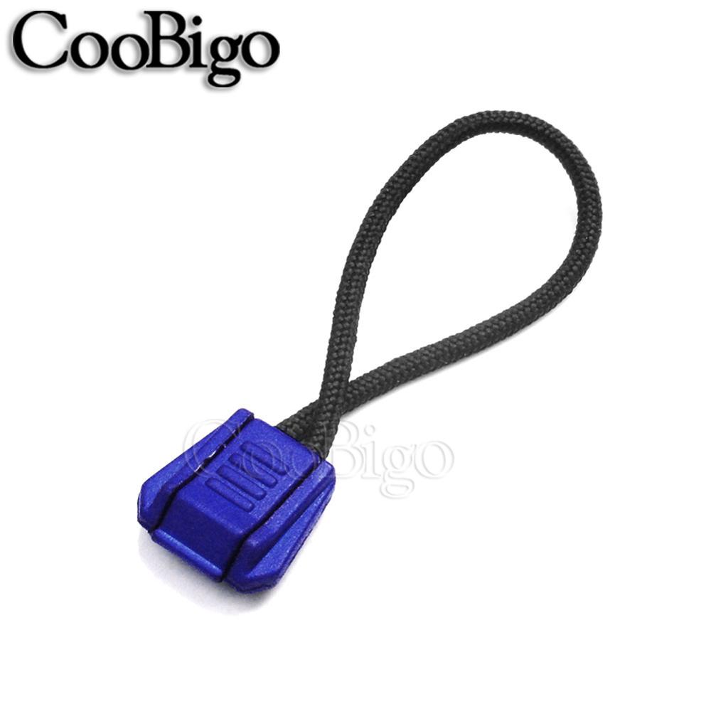 Paracorde avec tirette, 100 pièces, Clip d&#39;extrémité, sac à dos de Camping en plein air, randonnée, voyage, accessoires de bricolage, couleurs variées: Blue
