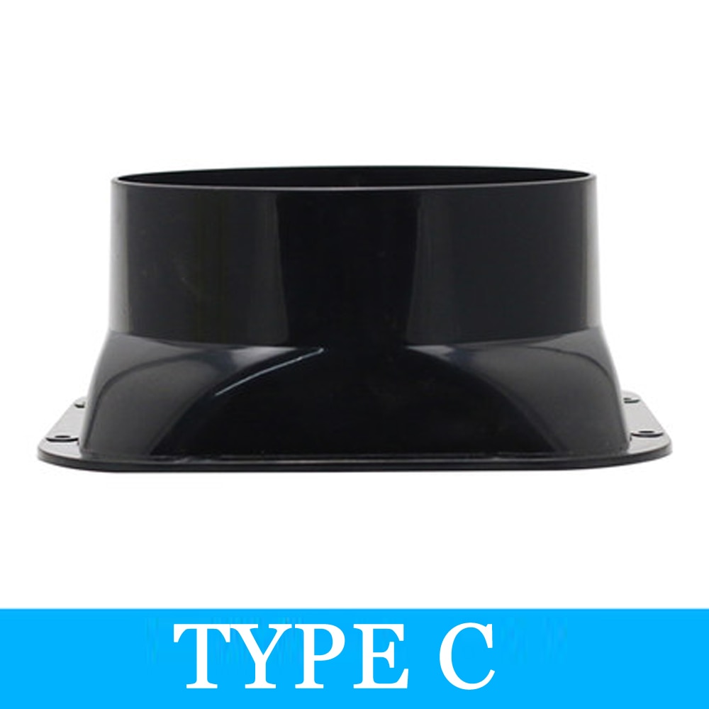 ABS Flange Ventilation Connector Wall Range Hood Flange Adapter Duct Fan Connector Kitchen Air Vent Exhaust 100mm/125mm/150mm