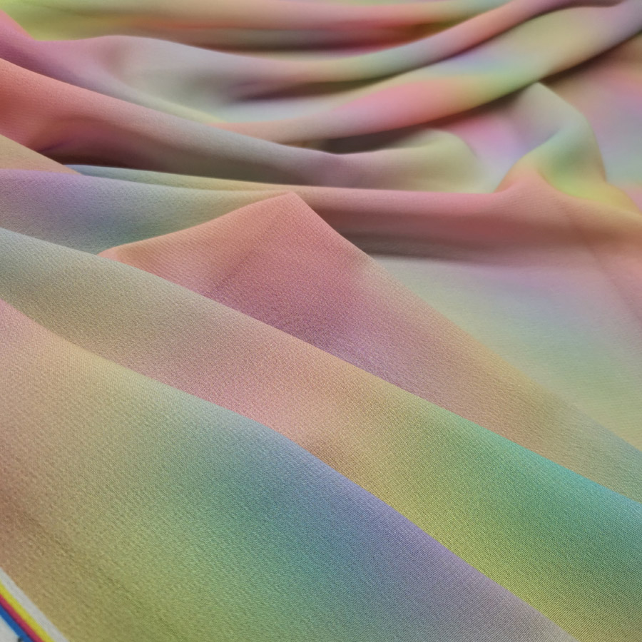 Dancing Dress Fabric 75D Dropping Dress Cosplay Fbric Weave Ombre Chiffon Material