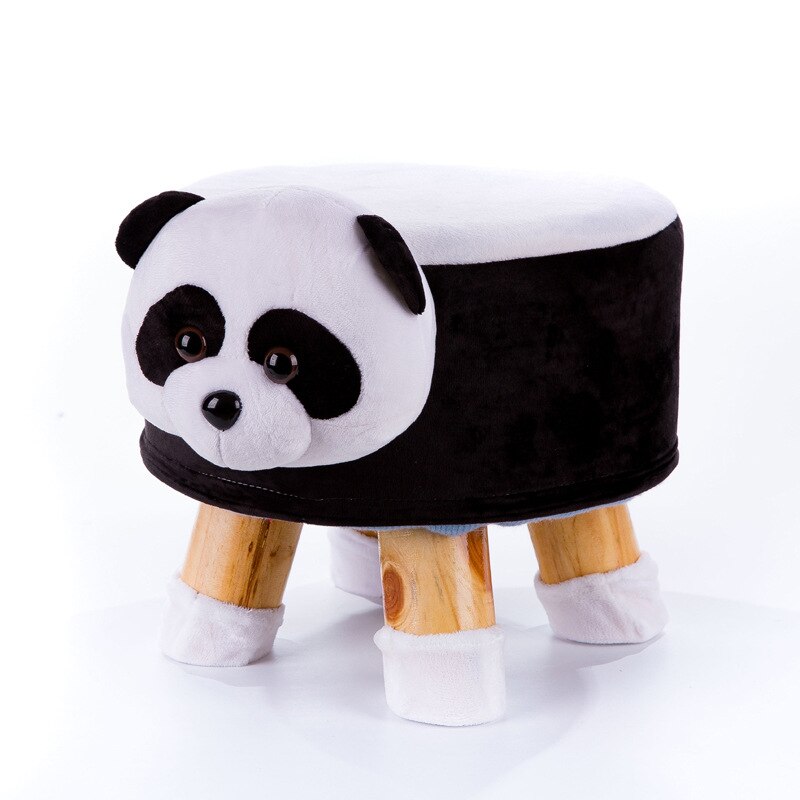 Cartoon Dier Kruk Massief Houten Kinderen Salontafel Kruk Thuis Kleine Sofa Kruk Afneembaar En Wasbaar WF6051005