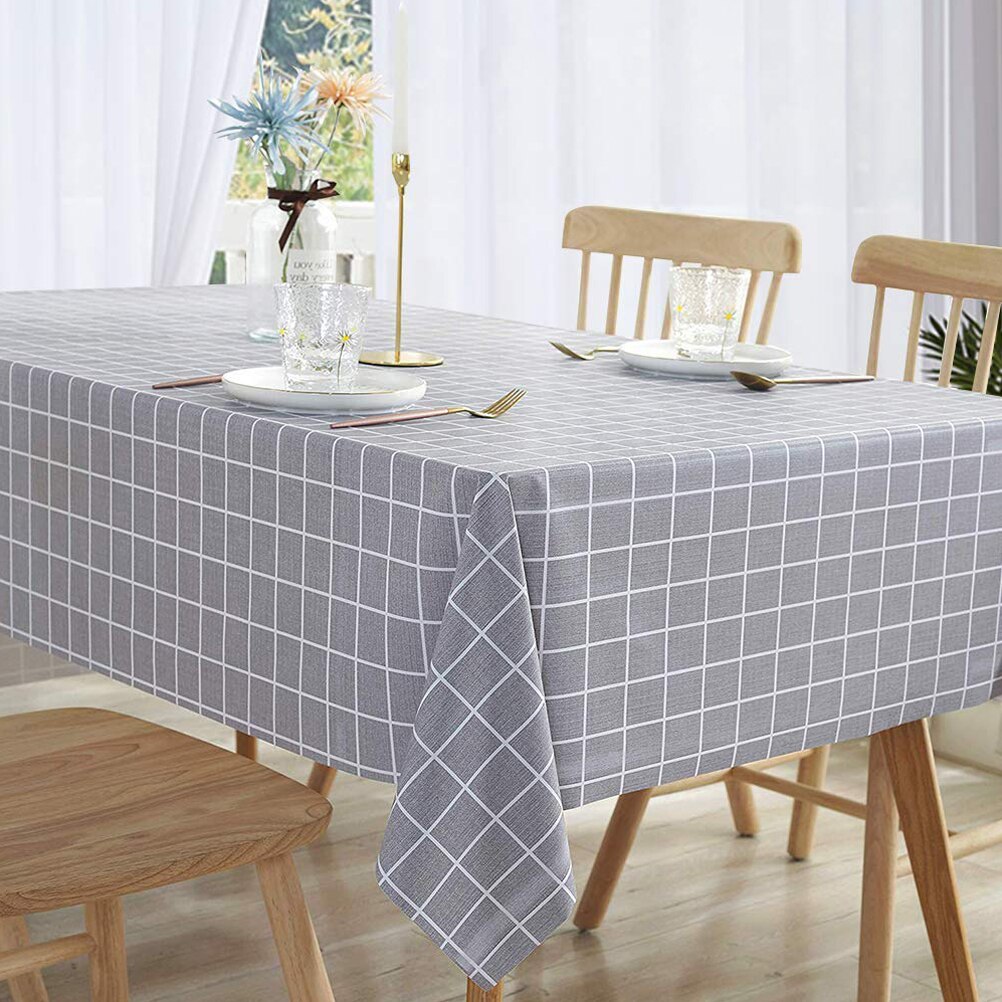 PVC Tafelkleed Plaid Patroon Olie-Proof Waterdichte Tafel Dekken voor Decoratieve Keuken Buffet Dining Bureau Party Wedding Decor