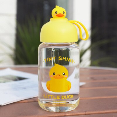 Bouteille d'eau en verre pour enfant/fille, 300ml, tasse à jus, tasse à lait, anti-fuite, en plein air, Sport, dessin animé, mignon: 6