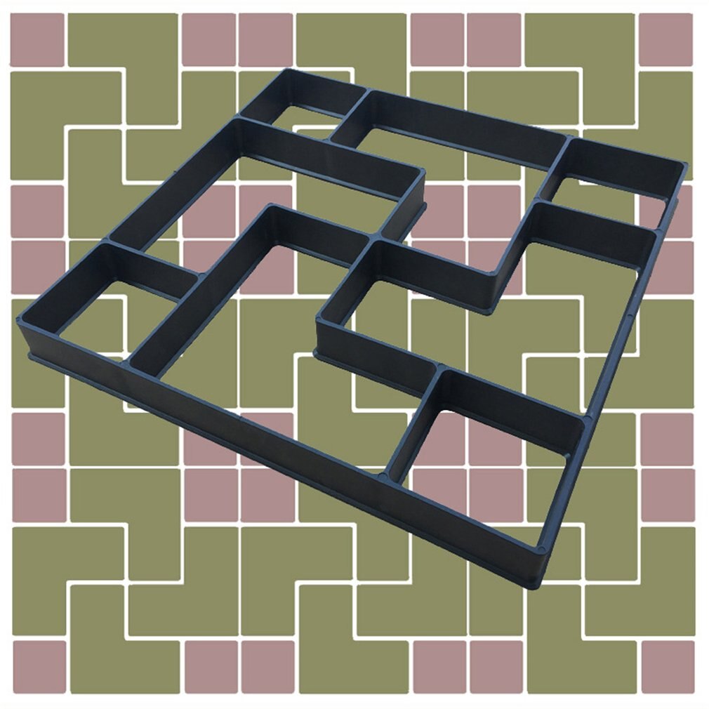 Garden Decoration DIY Path Maker Concrete Molds Cement Mold Concrete Cement Stone Walk Paving Paver Concrete Brick Mold