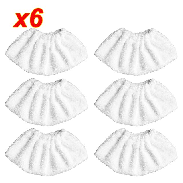 Mop parowy szmaty dla Karcher Easyfix SC2 SC3 SC4 SC5 wymiana mikrofibry podkładka do czyszczenia pokrywa odkurzacz parowy akcesoria: SMT566-6PCS
