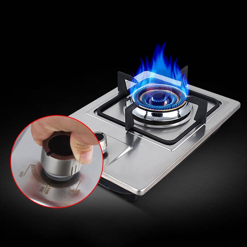 Gas Stove Built-in Dual-purpose Gas Stove Natural Gas Liquefaction Single Stove Desktop Central Stove Stainless Steel ONE PC LP