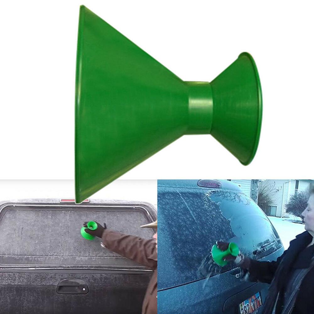 Car Windshield Outdoor Round Ice Scraper Snow Remover Tool Cone Shaped Funnel