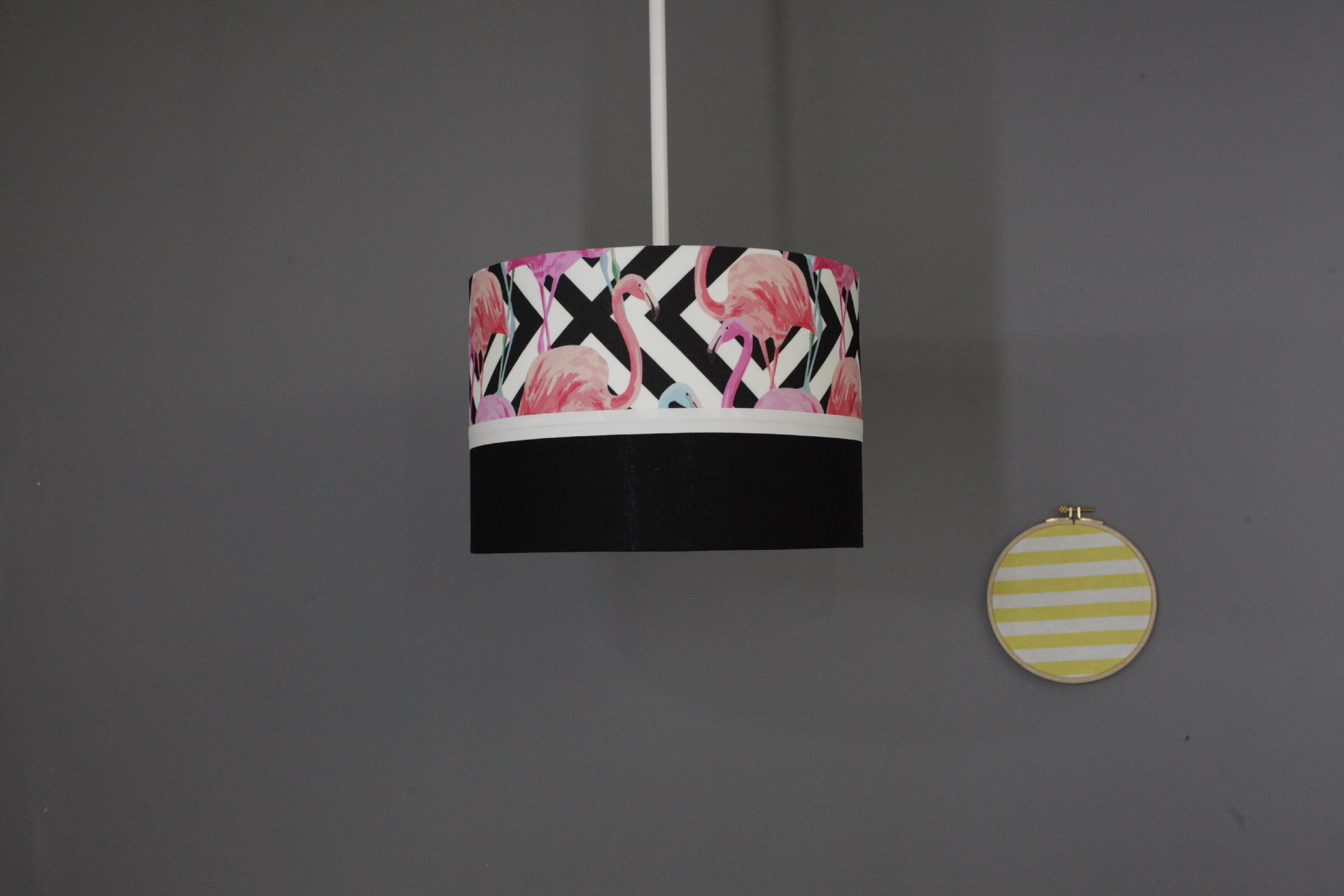Flamingopatroon kinderkamer babykamer kroonluchterlamp stijlvolle baby kinderkamerverlichting volledig vilten ornament