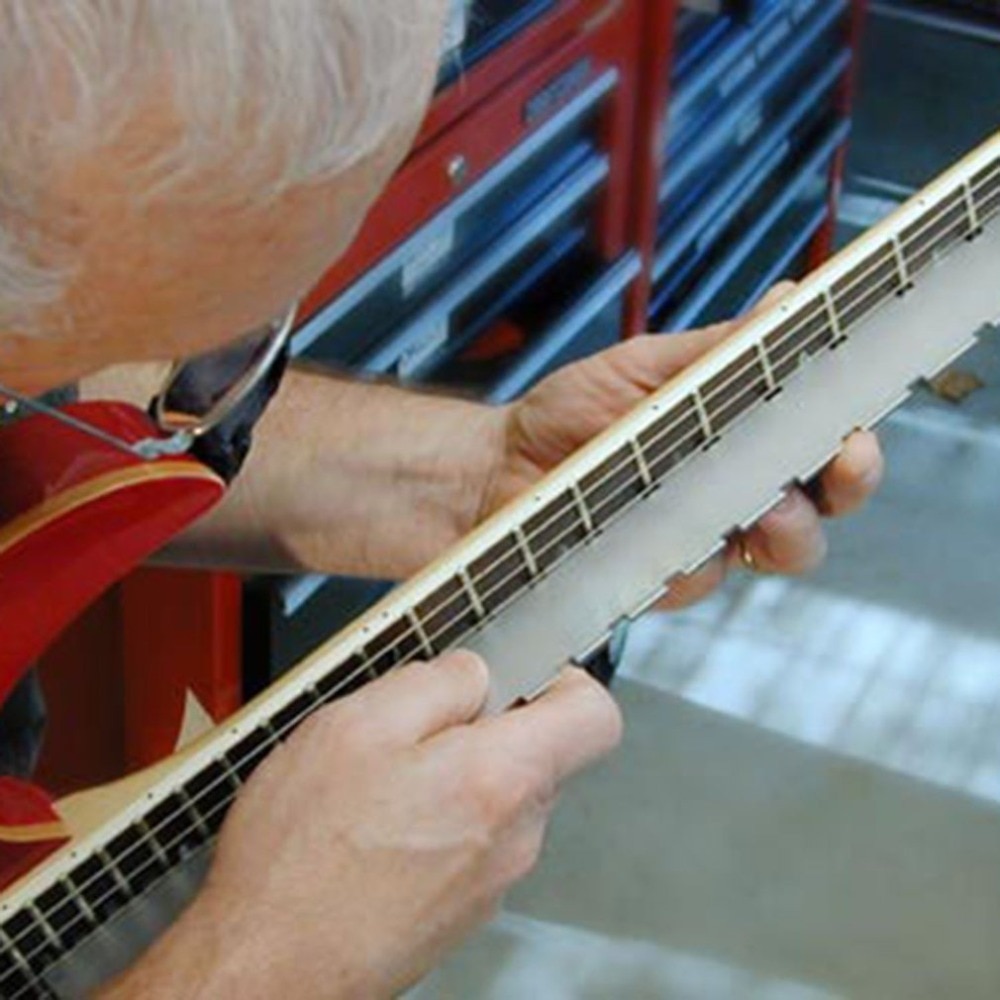Gitaar Hals Notched Straight Edge Luthiers Tool voor De Meeste Elektrische Gitaren voor Toets en Frets Rvs