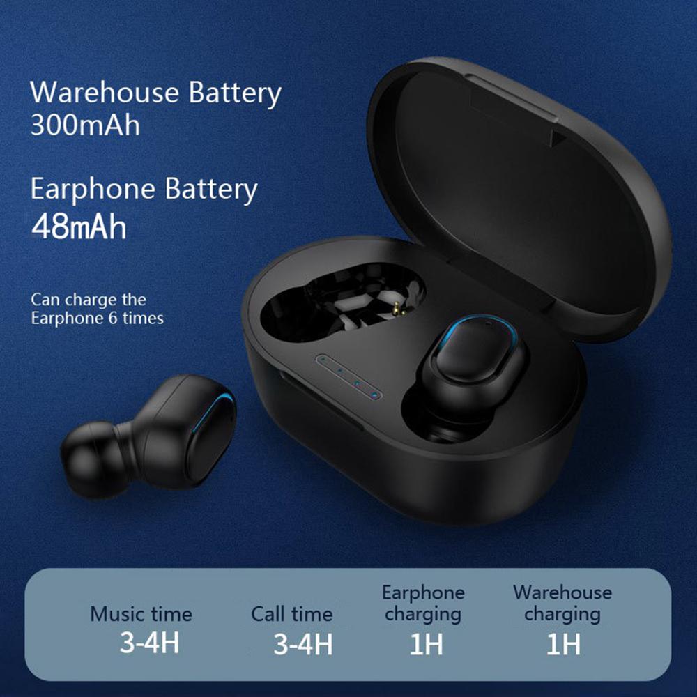 Draadloze Koptelefoon Bluetooth 5.0 TWS Hoofdtelefoon Bluetooth Headset HIFI Mini In-Ear Sport Running Oortelefoon voor Smartphones
