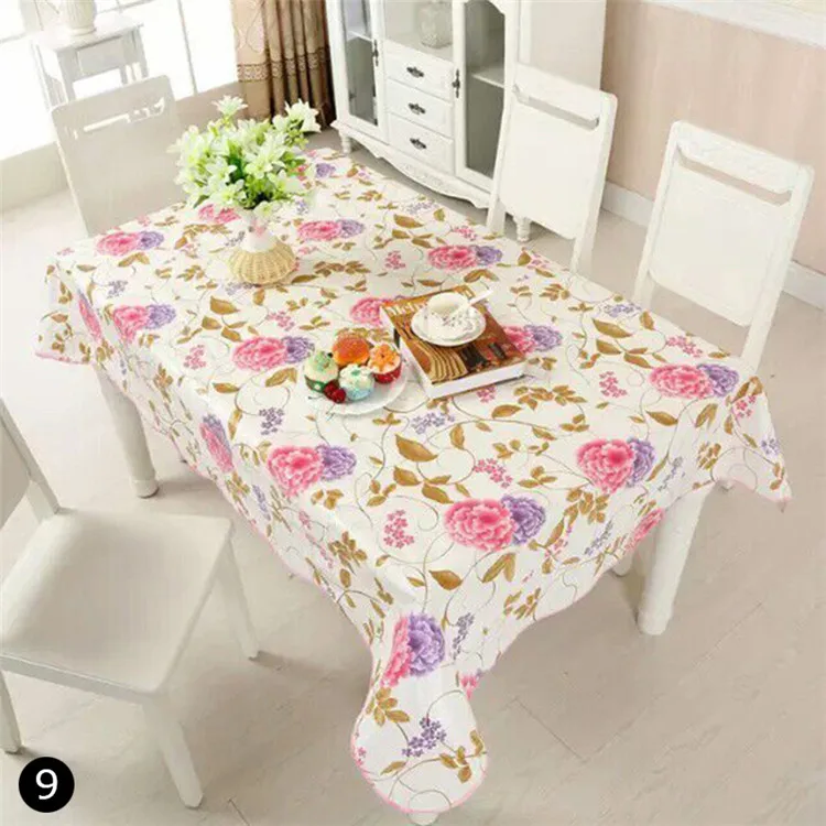 152x106cm Tischdecke wasserdichte rechteckige quadratische Garten tischdecke Fleck Tischdecke Wachstuch Mantel Mesa undurchlässige Tapete: Marine Blau