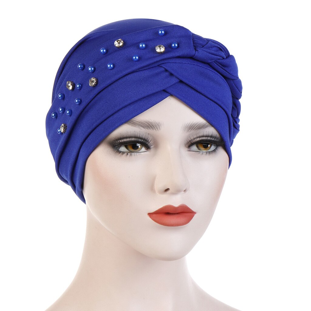 Hijab musulman, couvre-chef, bandeau croisé islamique, Turban, bandeau pour cheveux: 4