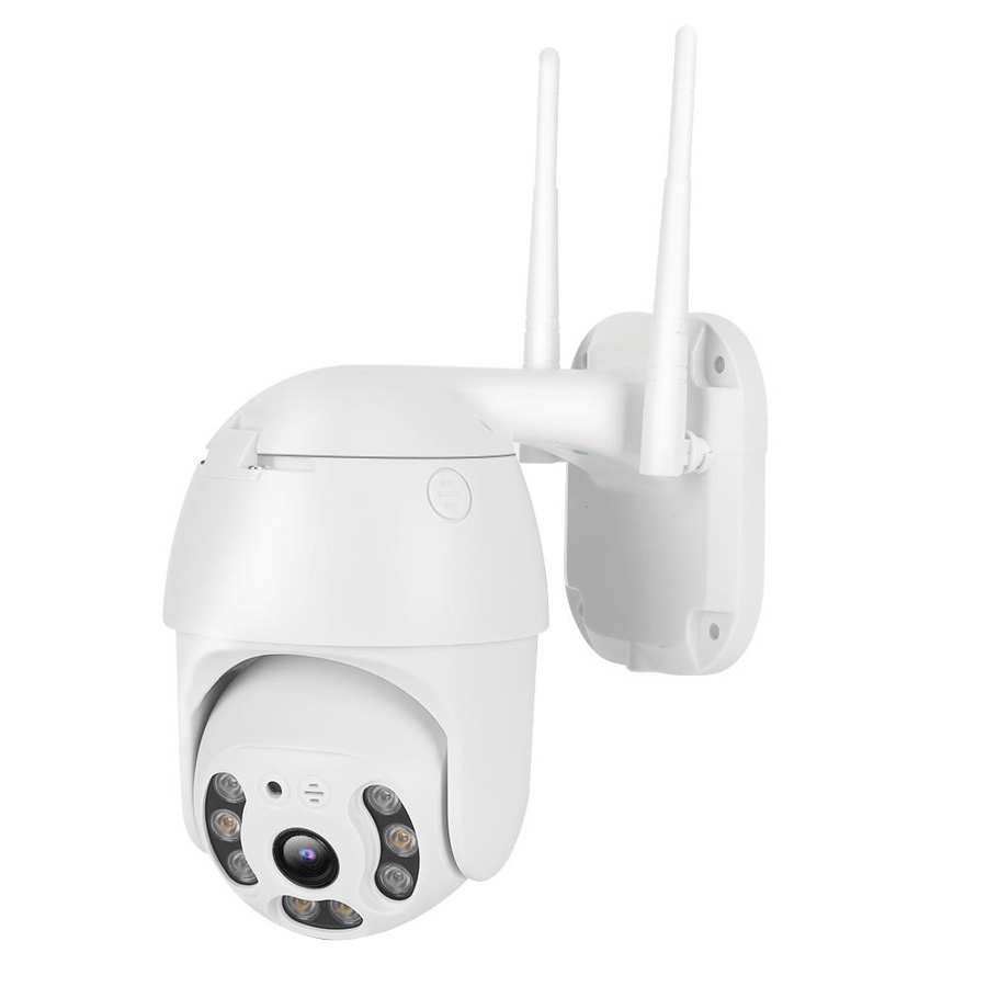 Natkamera 2.5in wifi 1080p dobbelte lyskilder cam  ip66 ptz dome sikkerhedskamera til android / ios 110-240v