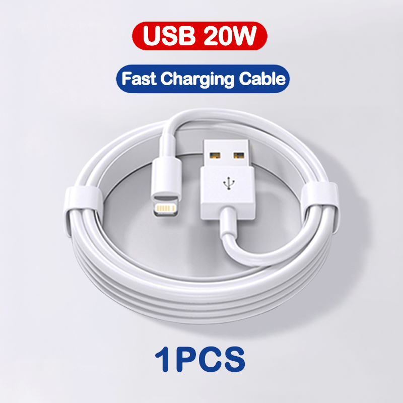 TechMatte Adaptateur USB C Vers Lightning, Charge Rapide 27 W PD Compatible Avec IPhone 14/13/12/11 Pro Max Mini/X/XR/iPad/iPod/AirPods, Avec Corde Anti-Perte (Lot De 1