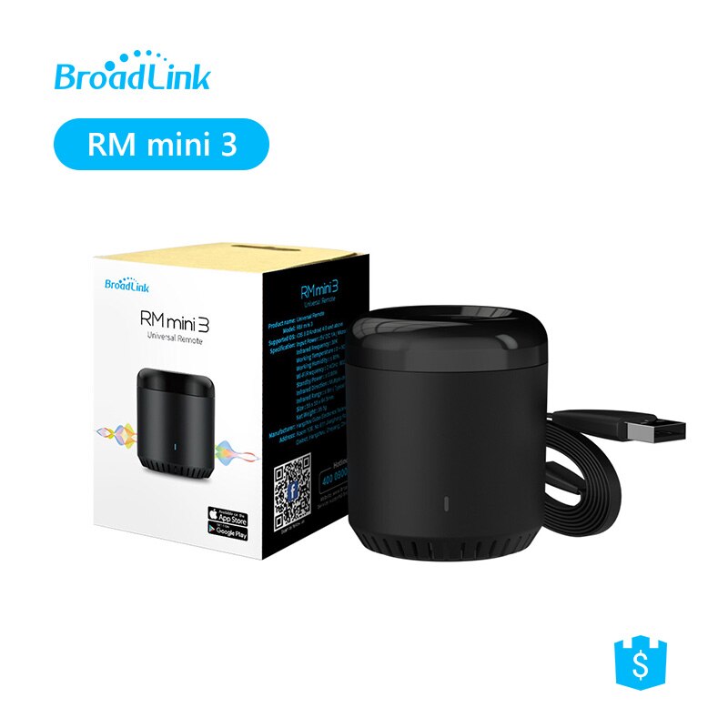 Broadlink rm rm mini 3 fjernbetjening til smart home-løsning wifi ir remote support google home og alexa: Uden adapter