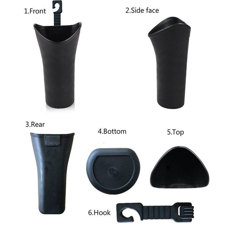 Car Umbrella Holder Cup Drink Holder Trash Can Car Seat Storage Box Stowing Tidying Organizer Plastic Barrel Car Accessories