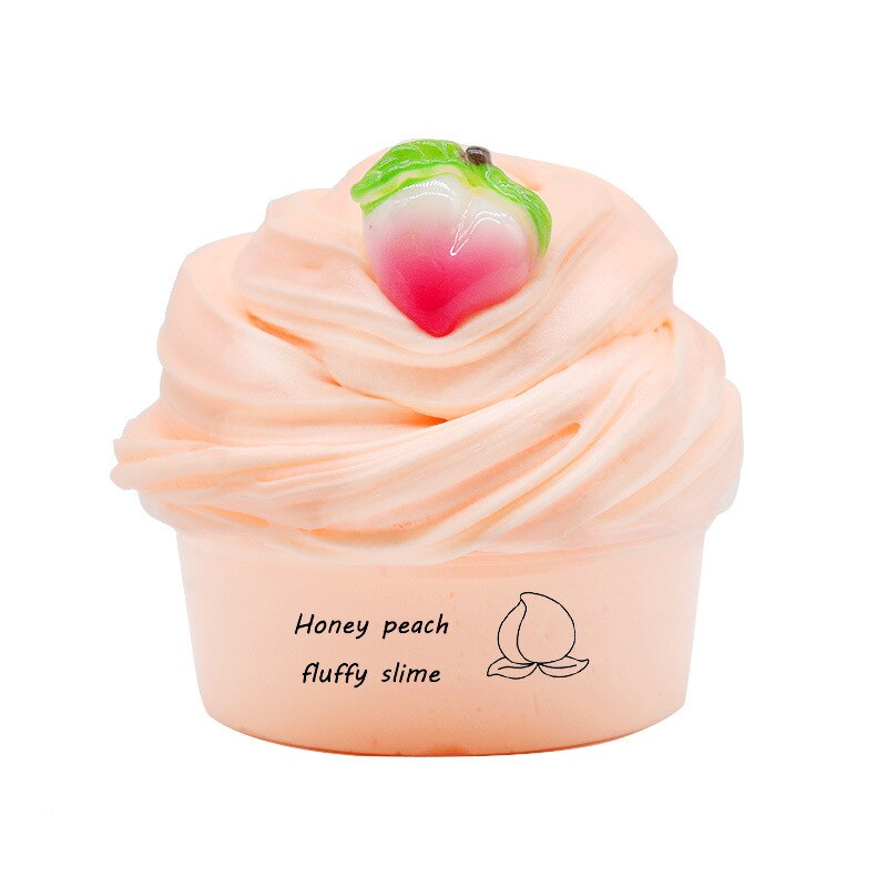 60 Ml Fruit Pluizige Slime Modder Levert Speelgoed Stopverf Zachte Klei Licht Plasticine Slime Charms Gom Polymeer Klei Antistress