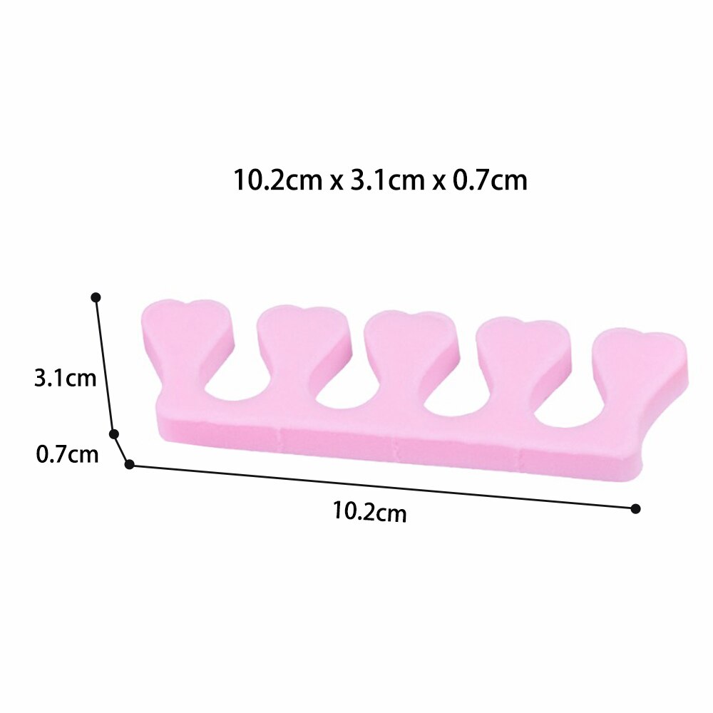 Biutee 100pcs/lot Nail Art Finger Soft Foam Toe Separator Manicure Salon Tools Foam Toe Separator for Nail Art DIY