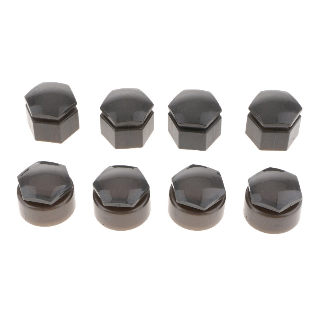 Magideal 20 x 22mm hjulmutterkåpor navskruvskruv bultlock grå