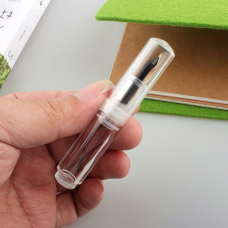 Transparent Mini Transparent Pocket-Size Eyedropper Fountain Pen Ink Pen