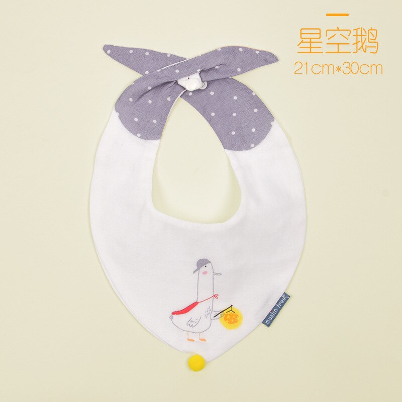 Baby Lätzchen Junge Mädchen Bandana Wasser Absorbieren Lätzchen Spuck Tuch Dreieck Baumwolle Baby Schal Rülpsen Baby Zeug für Neugeborene Zubehör: Ente