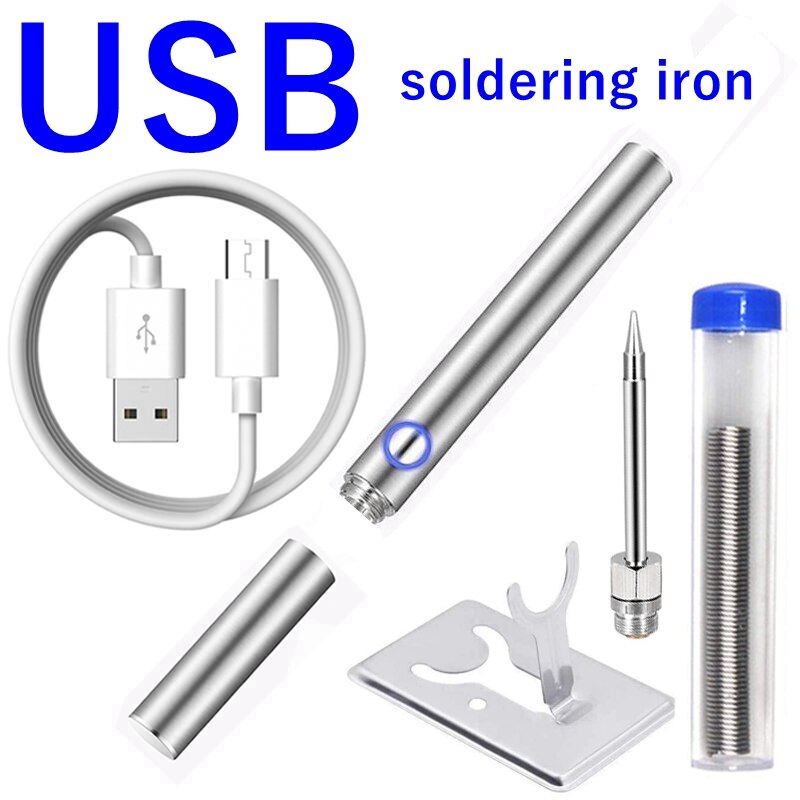 510 interface battery-powered soldering iron USB charging with solder wire wireless charging solder: TIP-B
