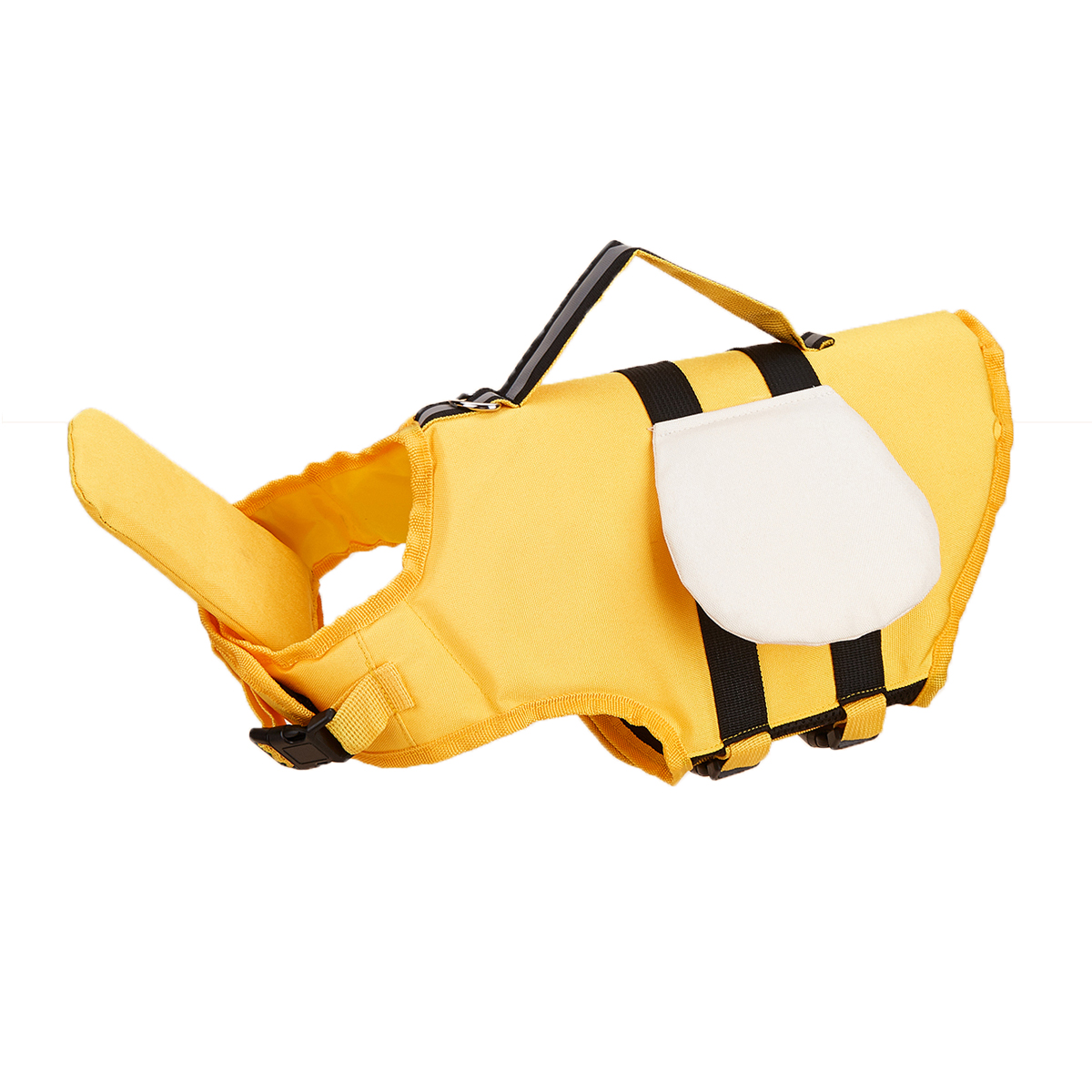 Dog Life Jacket Reflective Adjustable Dog Flotation Swim Vest Enhanced Buoyancy Summer Dog Sailboats Surfing Safety Vest: M / Yellow