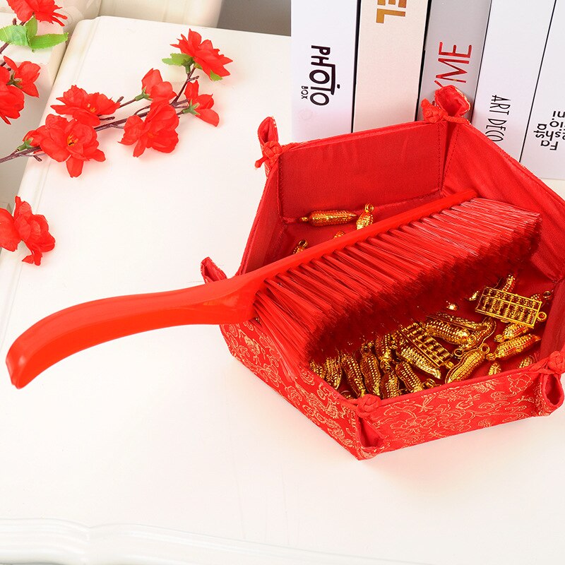 Knut bröllop festliga förnödenheter ljusröd damm borttagning säng borste brud hemgift leveranser multifunktionell säng borste