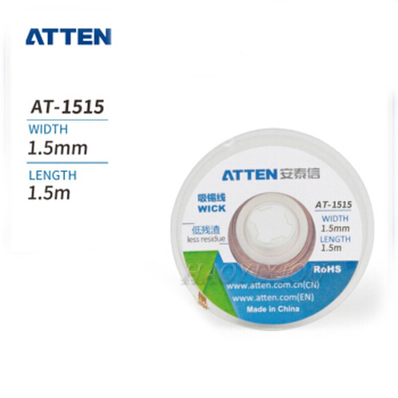 ATTEN – fil d&#39;aspiration AT-1.5/AT-0815/AT-1515/AT/AT-2515/AT-3515, longueur 1515 m, largeur 1.5mm, 1.5m