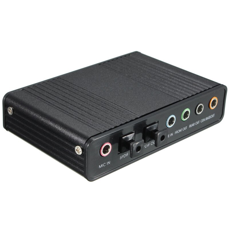 5.1 7.1 Channel External Optical Audio Fiber Sound Card S/PDIF for Laptop PC AR1