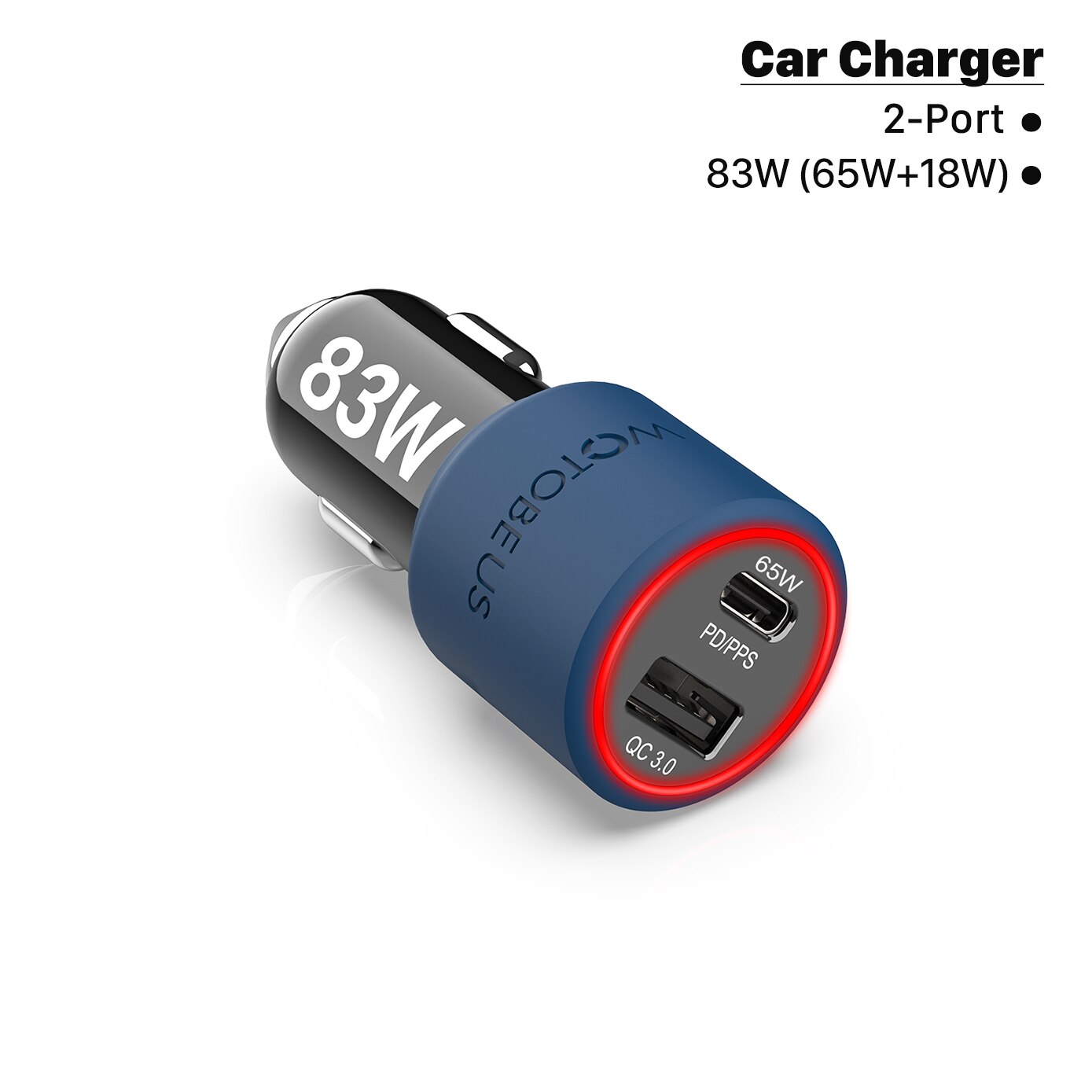 PD 100W USB Car Charger QC5.0 QC3.0 Type C Fast Charging for MacBook Lenovo Dell Xiaomi laptop iphone 13/12 Samsung S21/20 Pixel: 83W Car Charger
