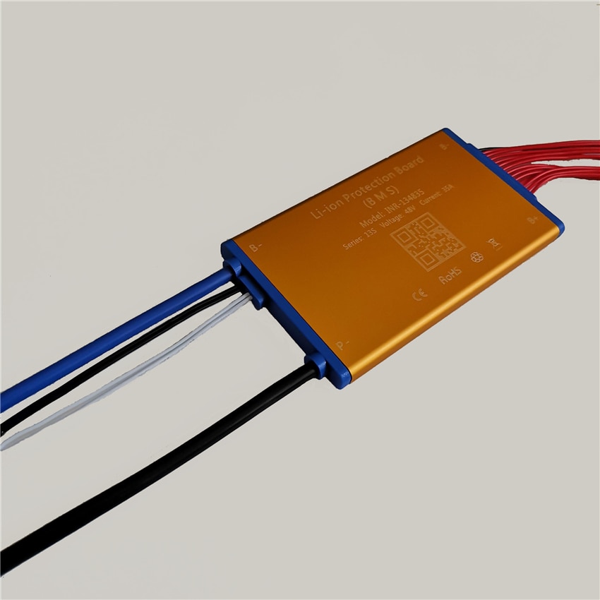 13s 48v 15a 25a 35a batteristyringssystem bms pcm pcb til 18650 lithium-ion-batteripakker bms med temp-sensor