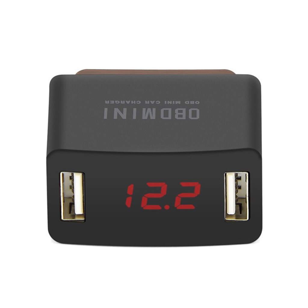 Quick Charger Obd Mini Car Suv 12/24v Usb Charging 2 Ports Battery Protection Car Battery Voltage Detection Function#LR2: Default Title