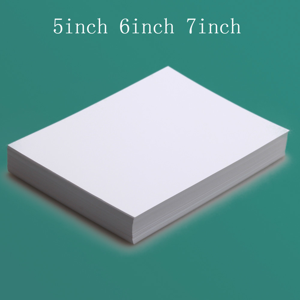 100pcs 5/6/7 Inch Photographic Paper Glossy Printing Paper Printer Photo Paper Color Printing Coated For Home Printing