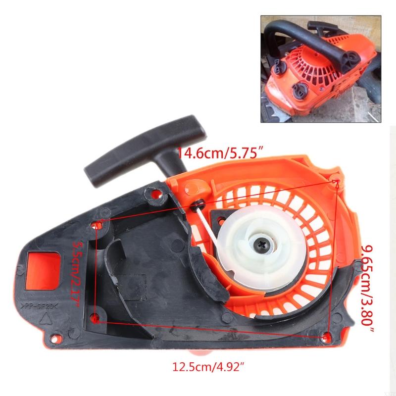 920L Chainsaw Parts Single Recoil Pull Starter Assembly Chainsaw Spares for 2500 25CC Lawn Mower Parts Durable