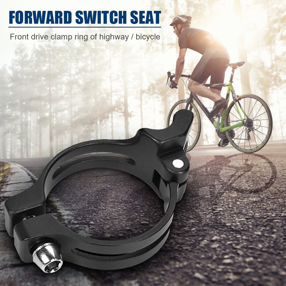 Switch Straight Lock Clamp Post Bike Front Derailleur Clip Ring Adapter Mountain Bicycle Switch Clamp Converter