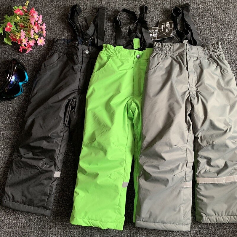 hiver garçons neige pantalon polaire fille chaude en plein air Snowboard pantalon enfants Ski salopette Sport enfants Ski pantalon imperméable