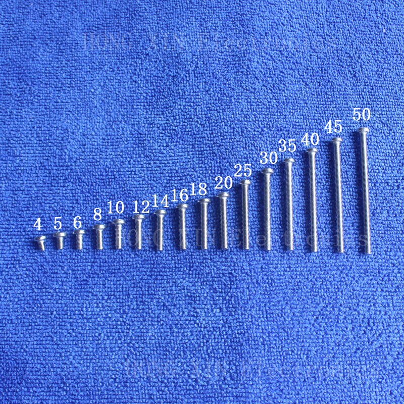 M3 * 45 304 Schroef Rvs Schroef 45mm Ronde Kop Schroeven Phillips Kruiskop Draad Bout fastener gereedschap 30 pcs