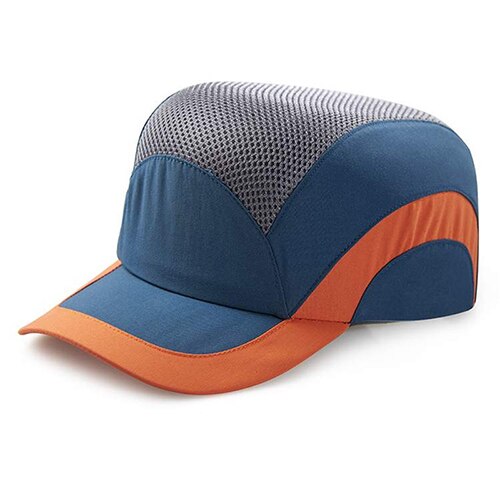 Baseball bump cap sikkerhet hard hat head protection cap justerbar beskyttende lue: Stil 2- blå
