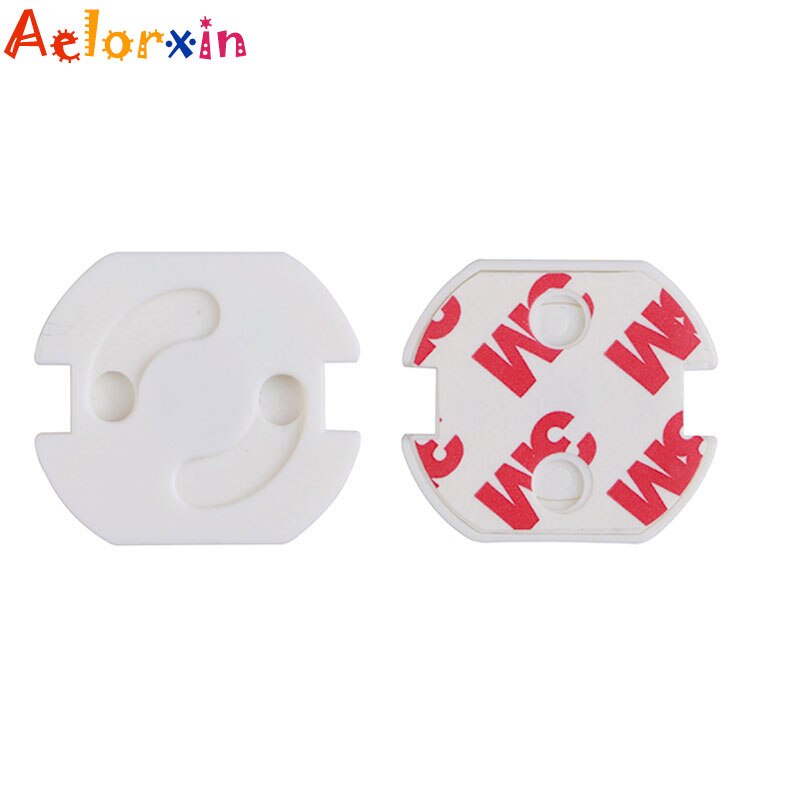 10Pcs/Lot Rotate Cover 2 Holes EU Standard Child Socket Cover Baby Safety Children Electric Protection Plastic Socket Baby Locks