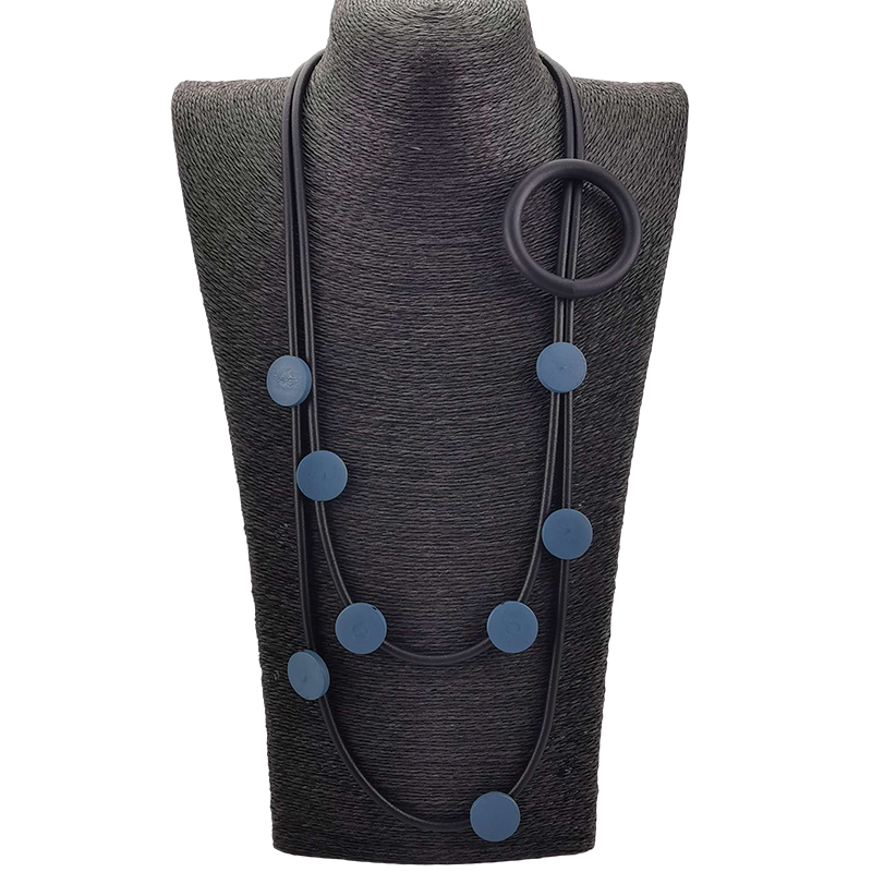 Collana colorata in stile etnico bohéaspetto Moda donna design di lusso Gioielli in gomma Collane con ciondolo Accessori per costumi Gioielli: Acciaio di colore