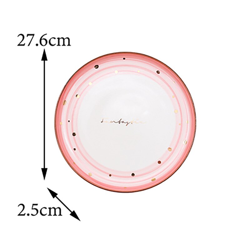 FANCITY Household fish dishes, ceramic dishes, lovely dishes, fruit dishes: B 2