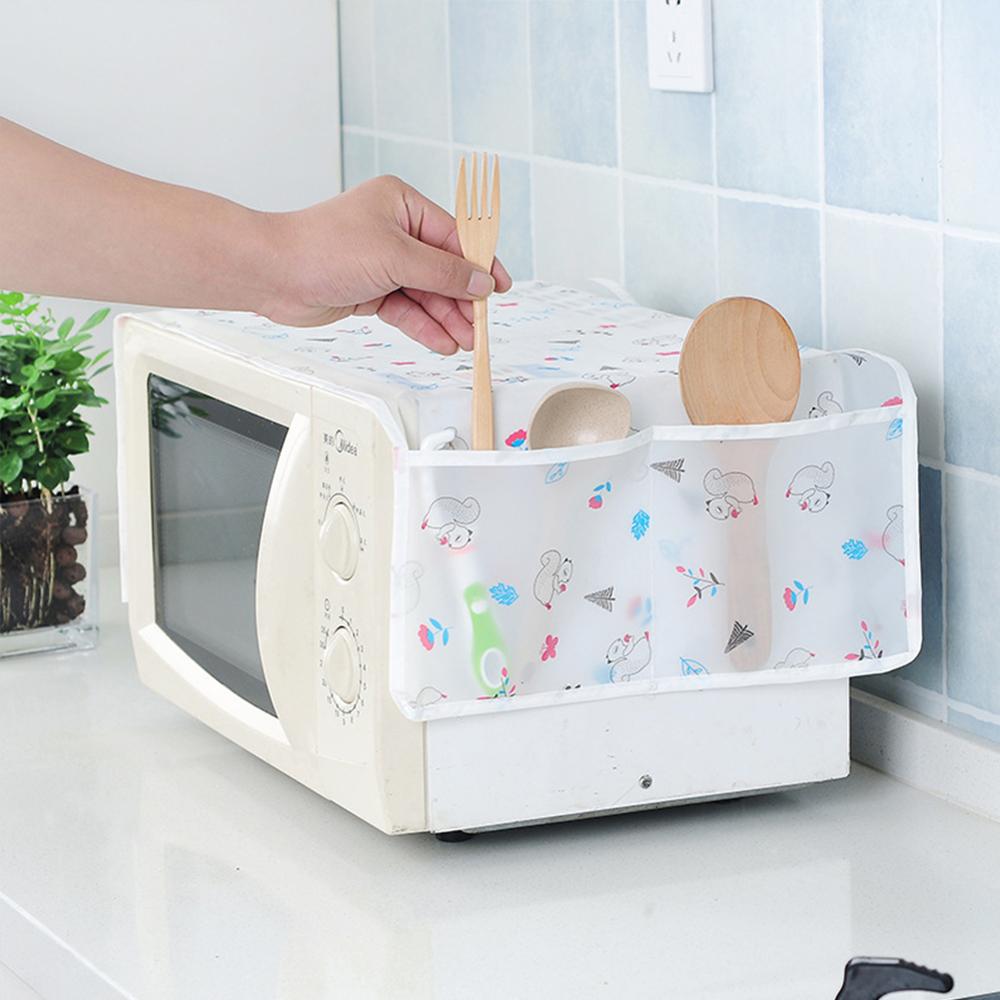 Waterproof and Oilproof Oven Cover Storage Bag Kitchen Accessories Dust Cover Microwave Cover Home Clean Accessories Home Decor