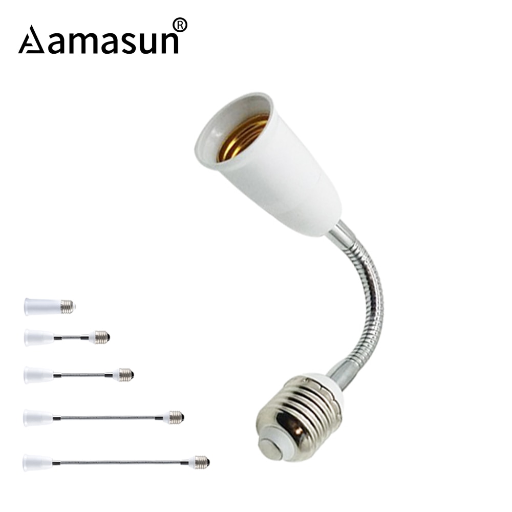 E27 zu E27 Verlängern Lampe Basis Lampe Halfter Konverter LED Licht Basis E27 Steckdose Verlängerung Adapter Schraube 6/9/15/20/30/35/60cm