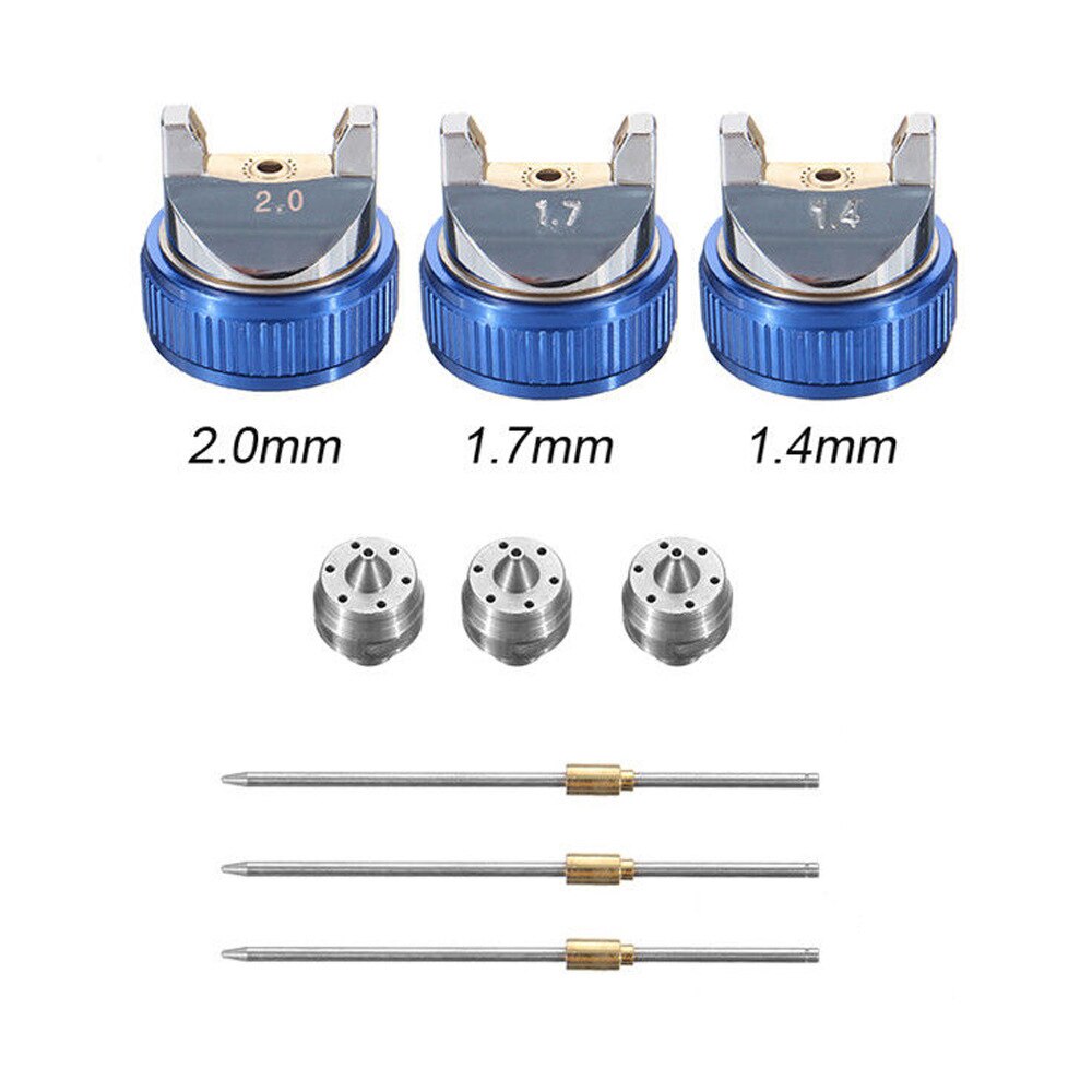 Profesjonalny pistolet natryskowy z 3 dysz 1.4mm 1.7mm i 2.0mm farby pistolety natryskowe natryskiwacz robić malowania pistolet robić malowania