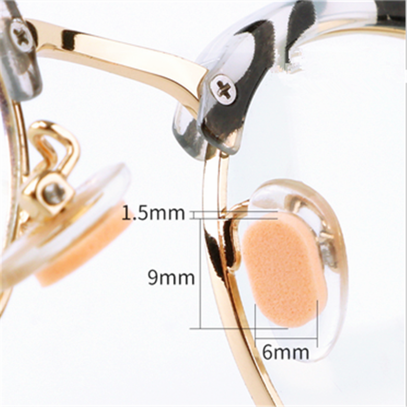 1Pcs = 4 Paar Unisex Zachte Schuim Neus Pad Zelfklevende Anti-Slip Lenzenvloeistof Zonnebril Neus Pads Voor mannen Vrouwen Eyewear Accessoires
